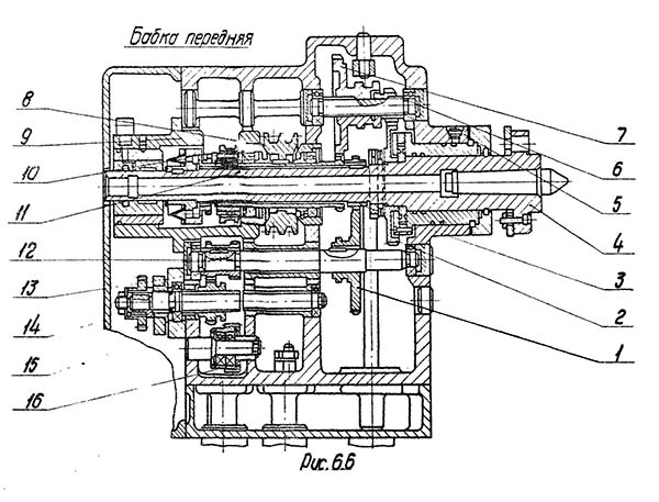 Передня бабка токарно-гвинторізного верстата 16Б05АФ10 16Б05АФ10 бабка шпиндельна токарно-гвинторізного верстата